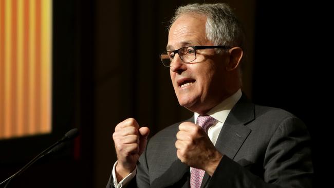 Prime Minister Malcolm Turnbull at the Economic &amp; Social Outlook Conference in Melbourne on Thursday.