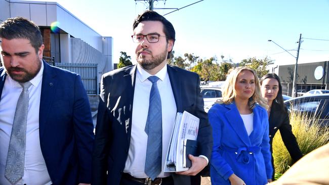 Mr Lehrmann sought to keep his identity suppressed after laws surrounding the identification of people charged with a prescribed sexual offence were changed by parliament. Picture: NewsWire / John Gass