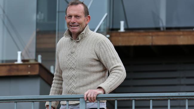 Tony Abbott at his home in Forestville. Picture: Britta Campion.