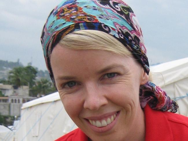 Brisbane Red Cross worker Ruth Jebb in Haiti after the 2010 earthquake