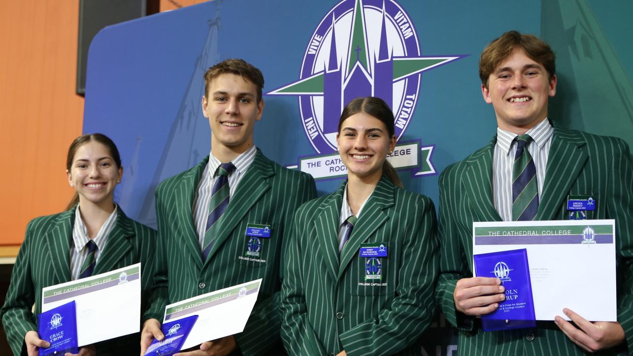 The Principal's Prize for Student Leadership and College Captains: Grace Crow, Kirby Richardson, William Lewis &amp; Lincoln Seierup