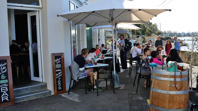 The Bower restaurant in Manly has just reopened after the devastating storms. Photos: Annika Enderborg.