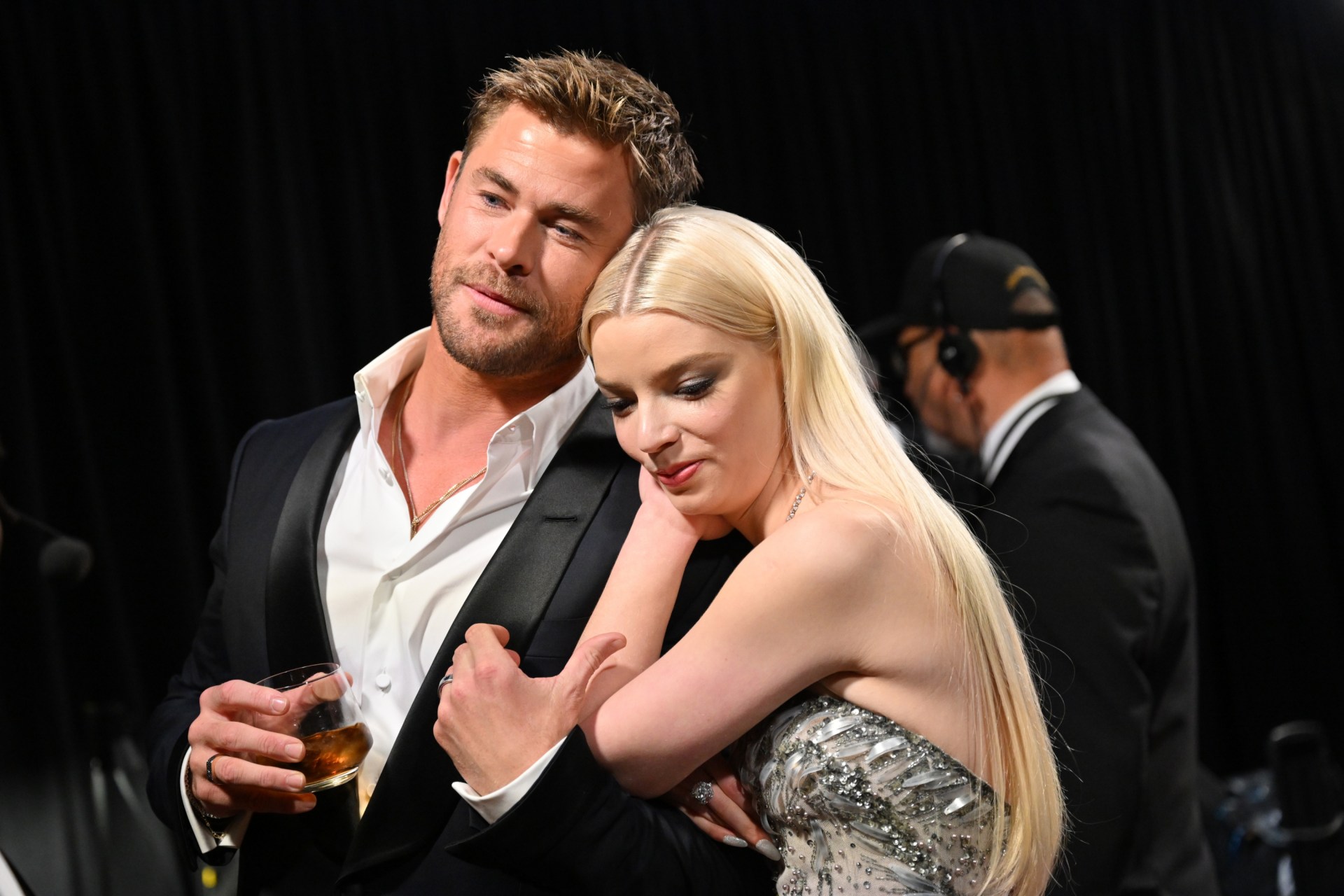 <p><em>Image credit: Getty Images</em></p><h3>Chris Hemsworth and Anya Taylor-Joy share a touching moment</h3><p>The pair called Australia home during the pandemic years as they filmed <em>Furiosa: A Mad Max Saga</em>, and the camera was there to capture a friendly moment between the two as they enjoyed the night&rsquo;s celebrations.</p>