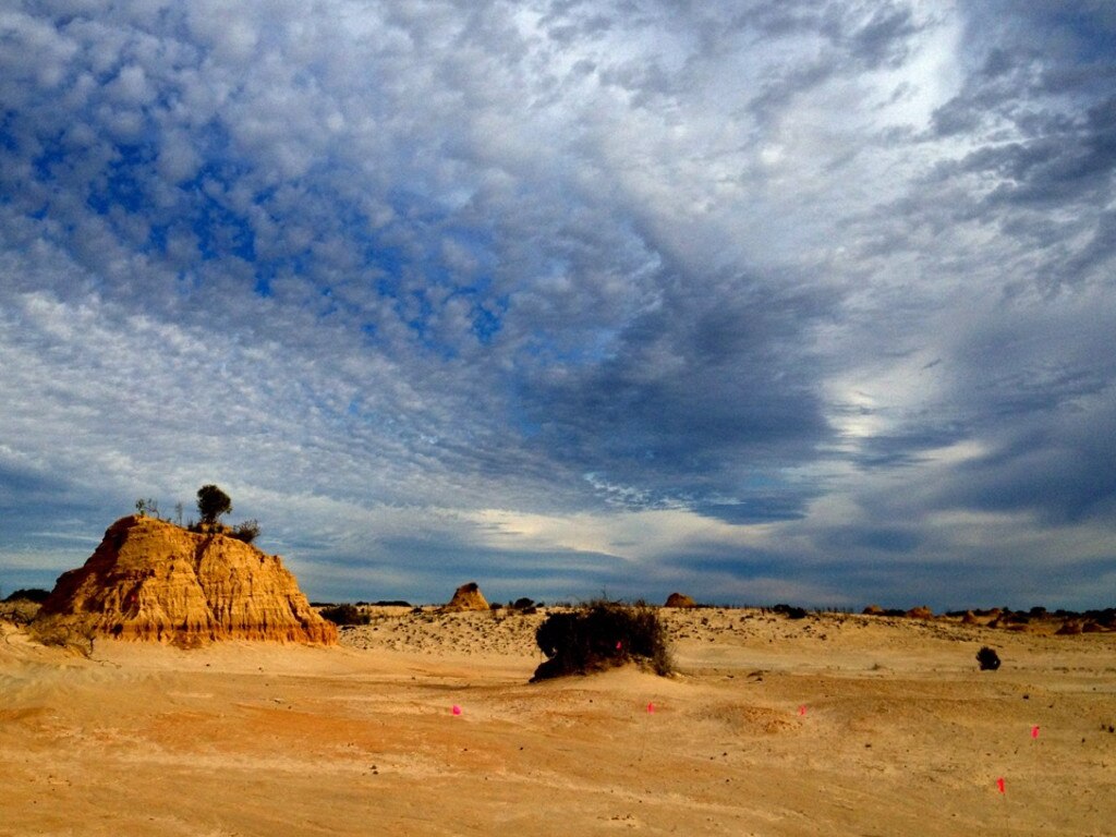 The Willandra Lakes region in NSW where remains were studied. Picture: Sherene Lambert