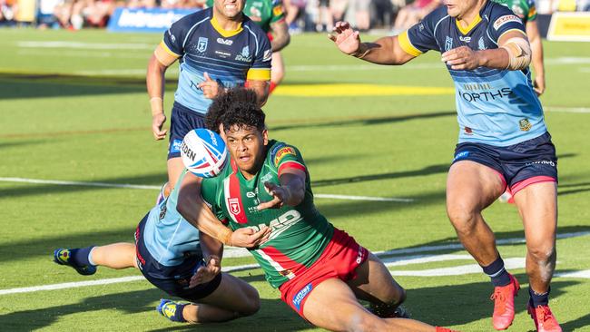 Selwyn Cobbo in the Intrust Super Cup Grand Final between Wynnum Manly Seagulls and Norths Devils at Redcliffe Dolphins, Sunday, October 10, 2021 - Picture: Richard Walker