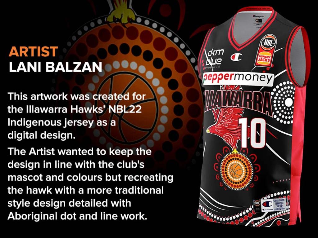 Indigenous jersey: Illawarra Hawks.