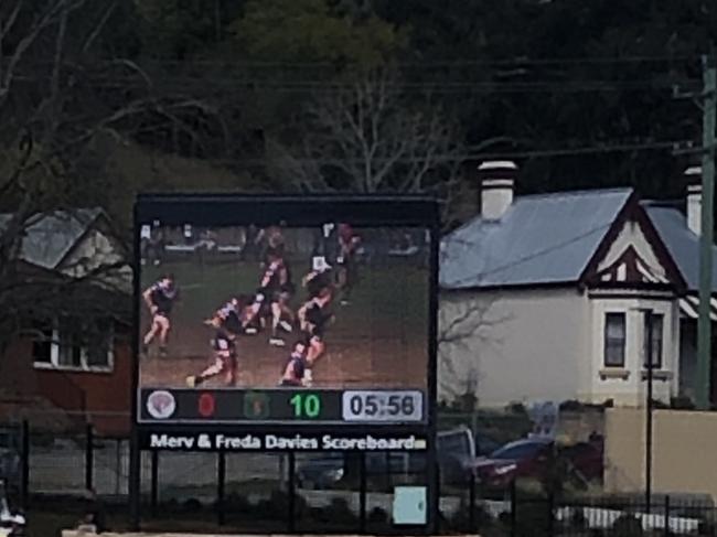 The Merv and Freda Davies Scoreboard at Victoria Park. Picture: Supplied