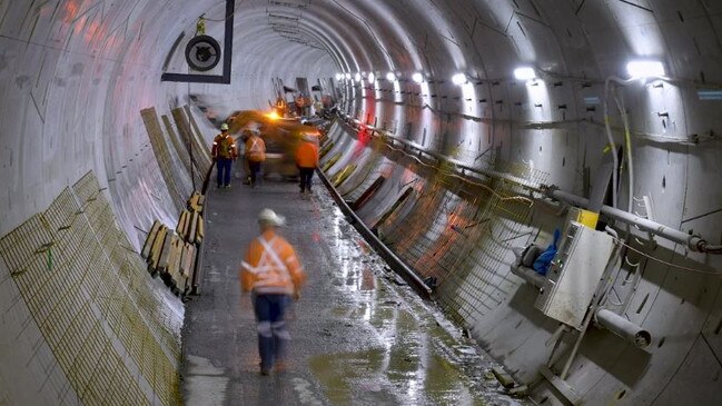 The final tracks have been laid for the Sydney Metro Northwest train line.