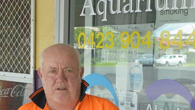 Alan Marshall repairs aquariums for customers all over CQ. Picture: Jann Houley