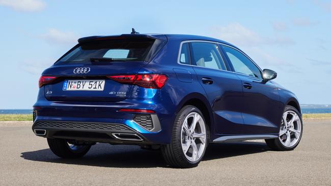 The A3 is built on the same platform as the Volkswagen Golf.