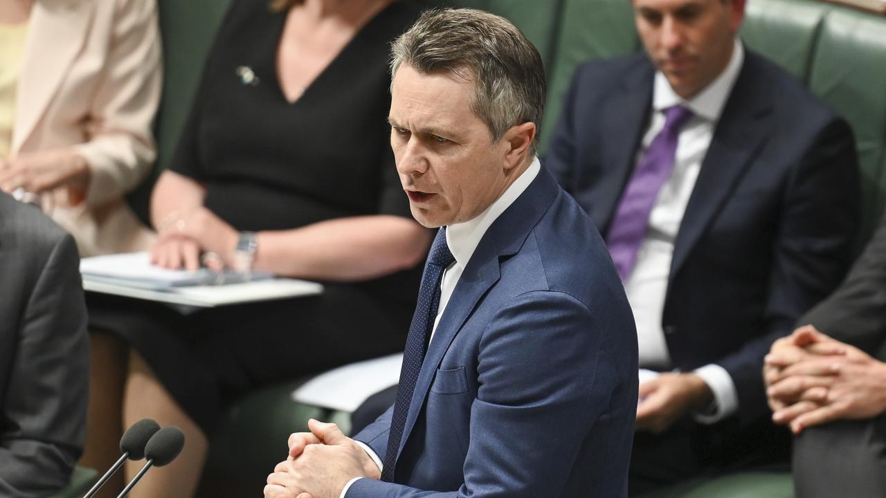 Minister for Education, Jason Clare during Question Time at Parliament House in Canberra. Picture: NewsWire / Martin Ollman