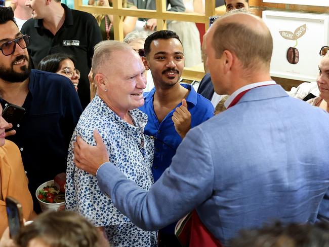 Prince William chats with British soccer legend Paul ‘Gazza’ Gascoigne. Picture: Chris Jackson/Getty Images