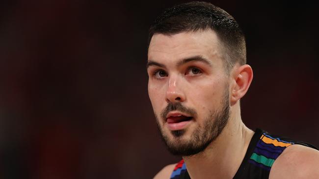 PERTH, AUSTRALIA - JUNE 18: Chris Goulding of Melbourne United looks on during game one of the NBL Grand Final Series between the Perth Wildcats and Melbourne United at RAC Arena, on June 18, 2021, in Perth, Australia. (Photo by Paul Kane/Getty Images)