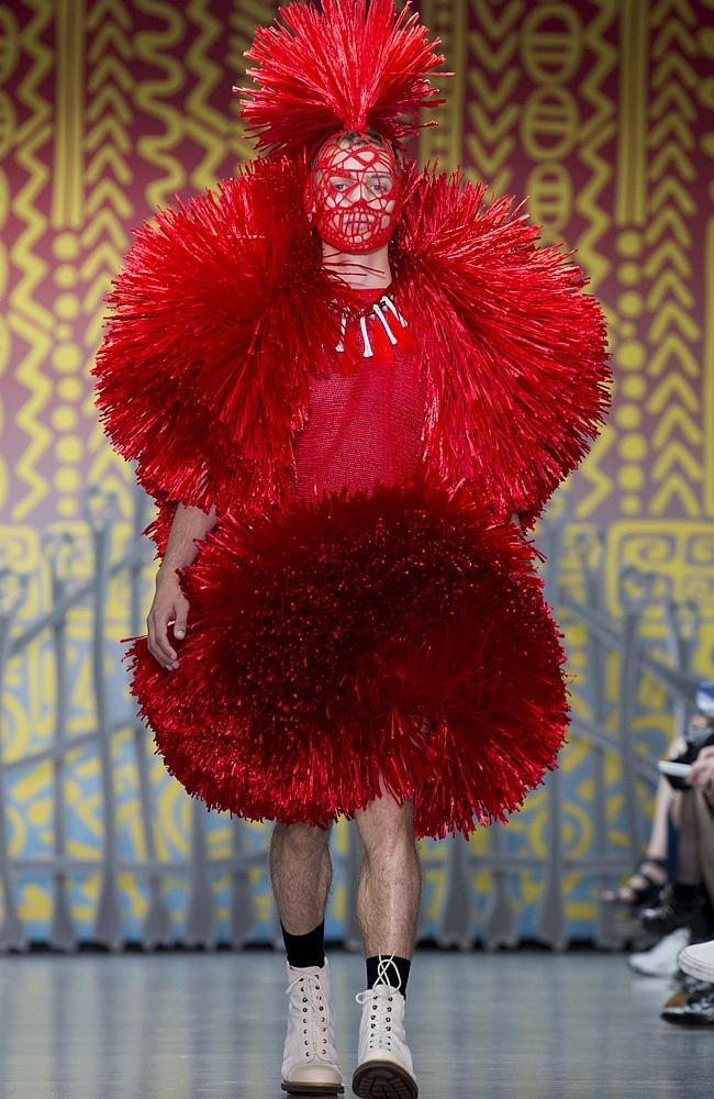 A model walks the runway at the Sibling show. Picture: Tristan Fewings/Getty Images