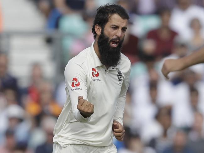 Moeen Ali has teed off on Australia’s on-field behaviour in his autobiography. Picture: AP