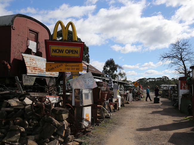 Gary Evans’ Londonderry Junkyard is big enough to resemble a small town. Picture: