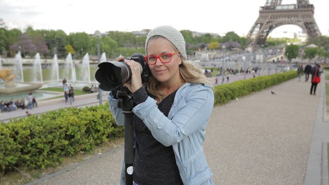 Brumfitt while filming her documentary, Embrace, in Paris.