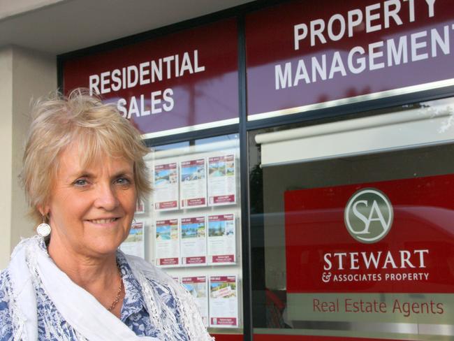 Stewart Property's Vicki Stewart at the office in Mooloolaba Photo Erle Levey