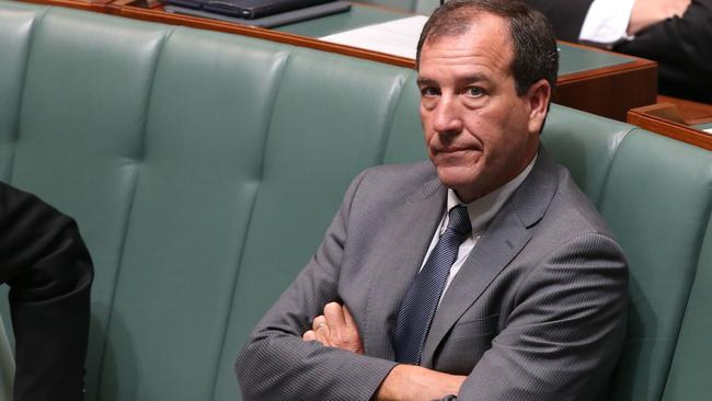 Mal Brough has stood aside from his frontbench positions during a police investigation.