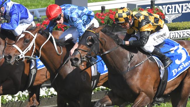 Funstar and Probabeel will clash again in the Flight Stakes. Picture: AAP