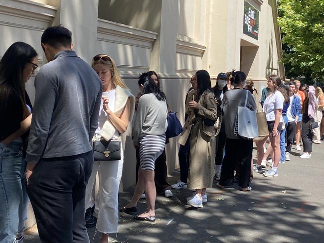 Lovers of Bec and Bridge queued for hours to get into the warehouse sale. Picture: Supplied