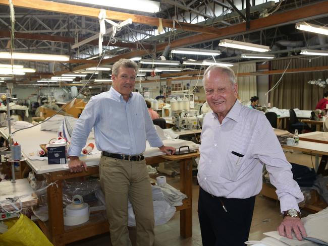 Roger Turner and his son Murray at Turner Brothers in Marrickville / Picture: Craig Wilson.