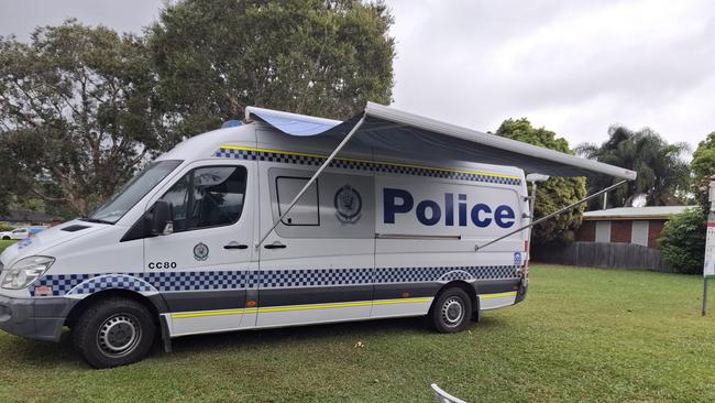 NSW Police at the scene. Picture: Toni Moon/NewsLocal