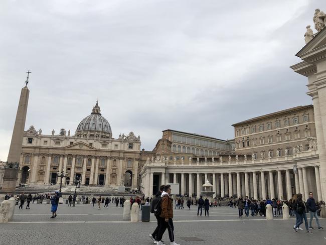 Pell was living just outside the walls of Vatican City. Picture: Ellen Whinnett