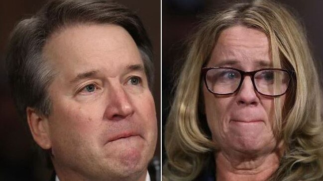 Judge Brett Kavanaugh and Christine Blasey Ford testify.