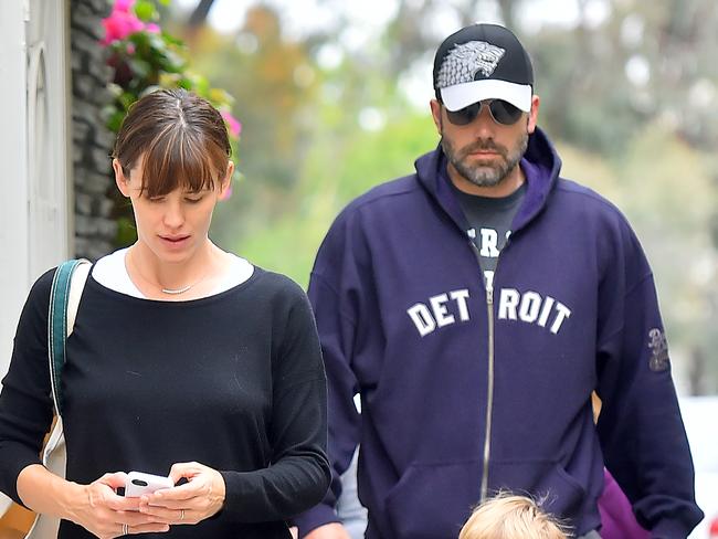 Jennifer Garner and Ben Affleck have been pictured together since their separation taking the kids out. Picture: Splash News