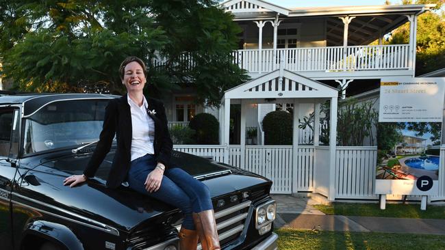 Nicole Hewartson is selling her Bulimba home, as Brisbane agents tip a new influx of buyers from Melbourne. Picture: Lyndon Mechielsen