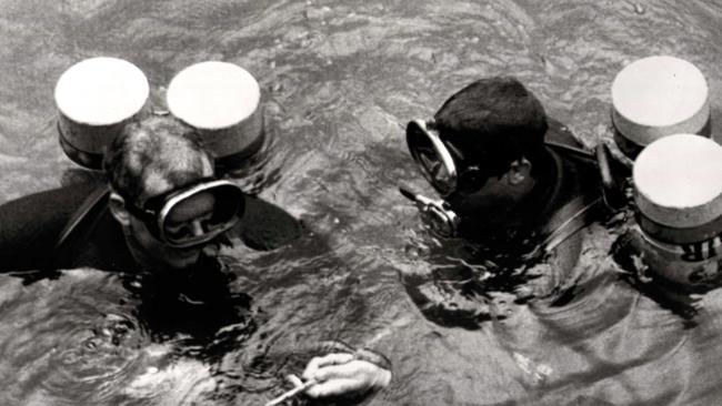 Sydney police divers search Cobaki Creek for clues after the murder of Jeffrey Parkinson. Picture: file photograph.