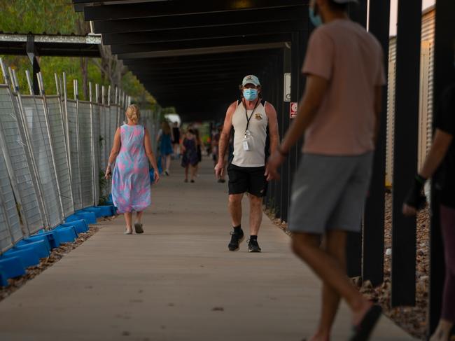 Videographer Ben Sale has been documenting everyday life inside the Howard Springs quarantine facility during his stay there. Picture: Ben Sale/ Other Side Productions