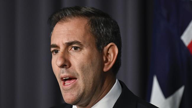 Treasurer Jim Chalmers says he is “not convinced” that cutting the exccise on cigarettes “would be the end of illegal activity”.Picture: NewsWire / Martin Ollman