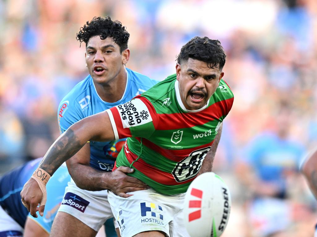 Latrell Mitchell vs Titans. Picture: NRL Imagery