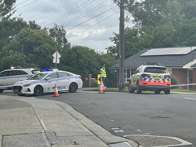 A 17-year old boy has died and another teen hospitalised after a crash at Rembrandt St, Carlingford. Picture: Jonathan Ng