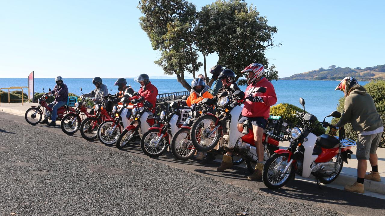 Penguin Posties gearing up: The newly formed social group will host short rides for postie bike riders at the end of each month. Picture: Elise Kaine