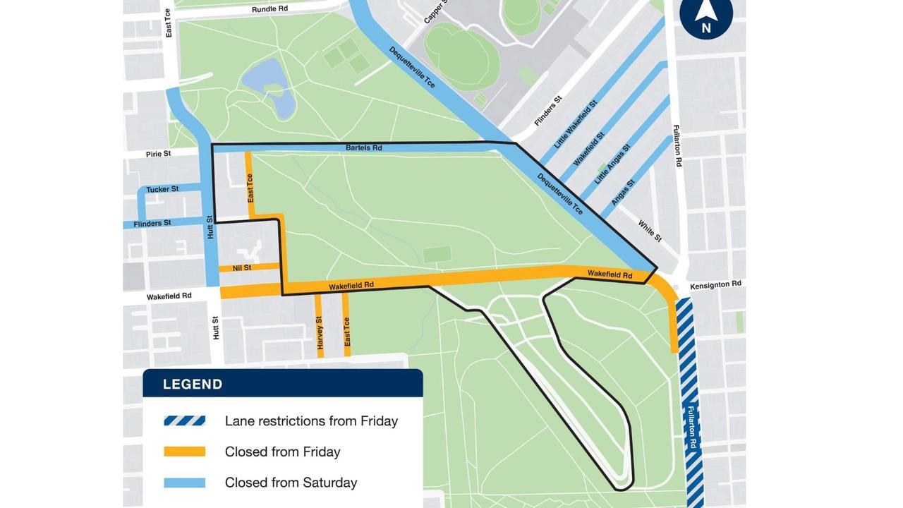 Adelaide 500 road closures cause traffic delays The Advertiser