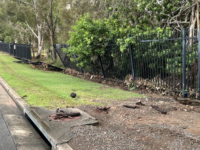 Flood damage across Hervey Bay.