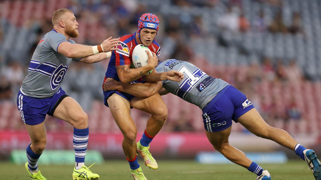 Ponga was in the thick of things. Photo by Ashley Feder/Getty Images