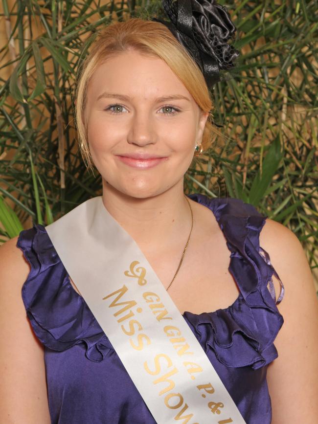 19 year old Terrie Freeman from Gin Gin, ready for the Miss Showgirl competition. Photo: Simon Young / NewsMail