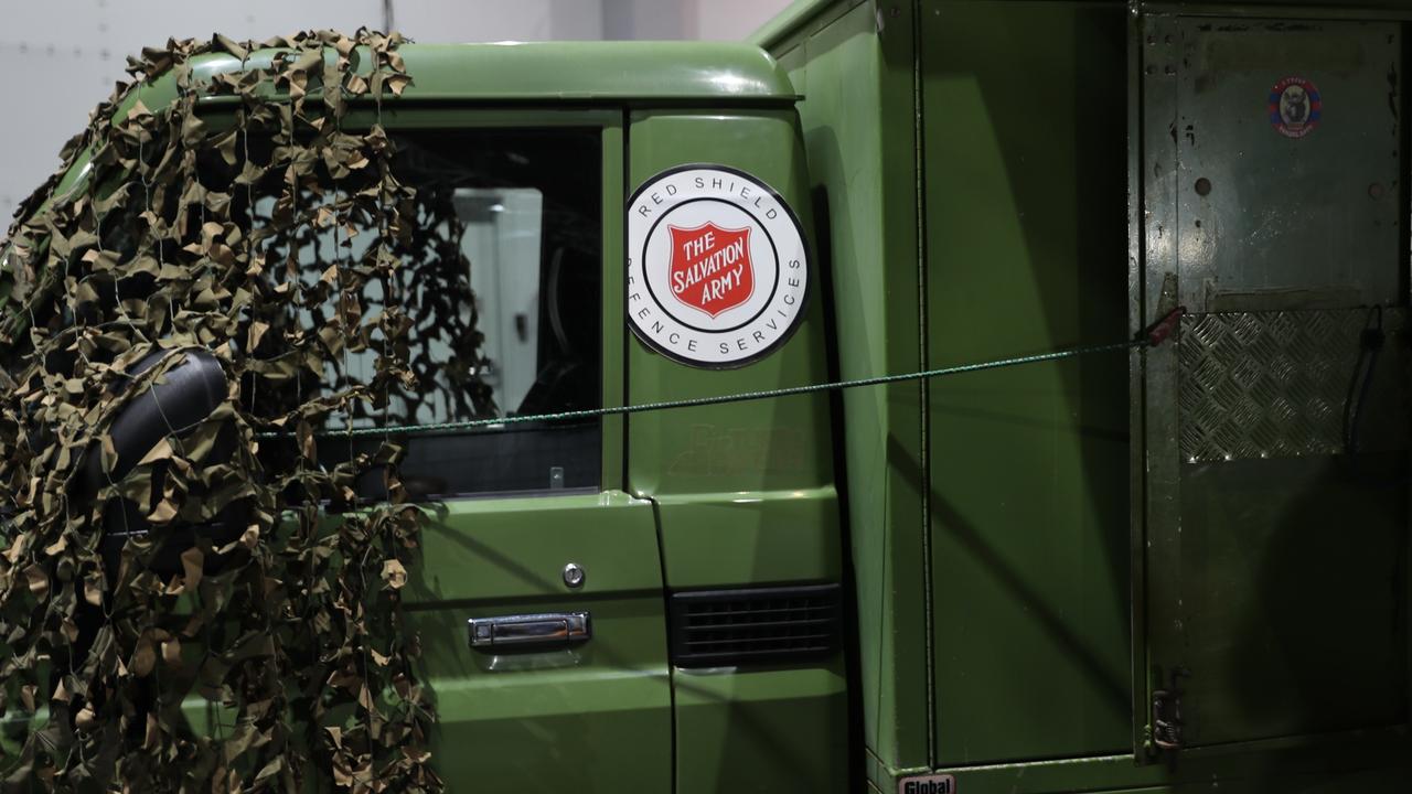 Even the Sally truck arrived. Photo: Harry Brill.