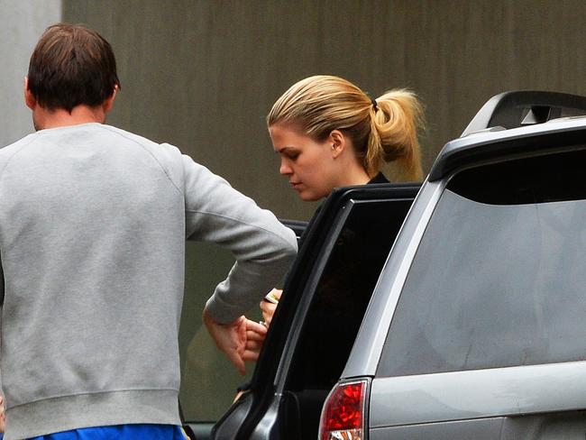 Belle Gibson and ‘friend’ Clive Rothwell. Picture: Rob Leeson