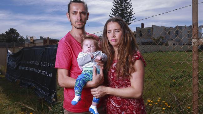 Adriano Gonzalez and Mary-Joe Gonzalez-Garcia with baby Bruno. Picture: Wayne Taylor