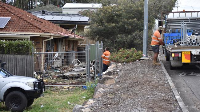 Eagle Street runs behind the family home. Picture: Peta McEachern