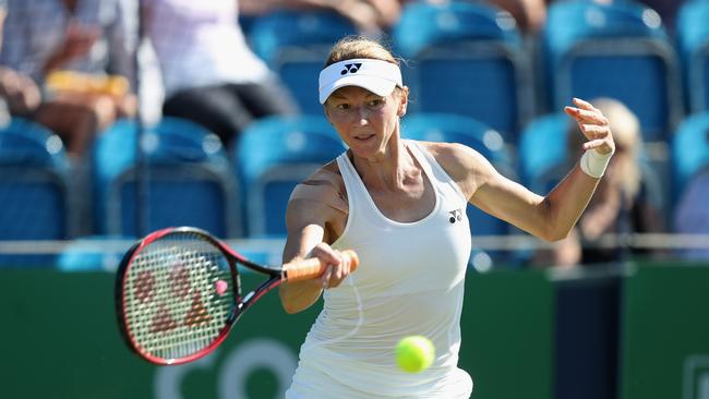 Renata Voracova at the Fuzion 100 Southsea Trophy in 2018. Photo by Christopher Lee/Getty Images for LTA