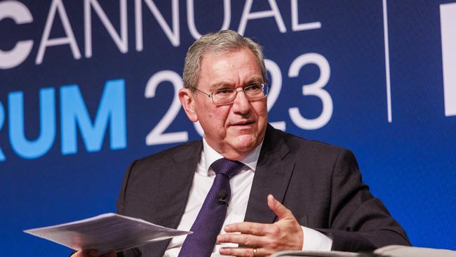 ASIC chair Joe Longo during the ASIC annual forum at the Sofitel in Melbourne. Picture: Aaron Francis/The Australian