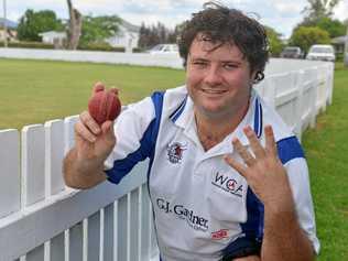 Warwick captain Dave Walker after a four-wicket bag. Picture: Gerard Walsh