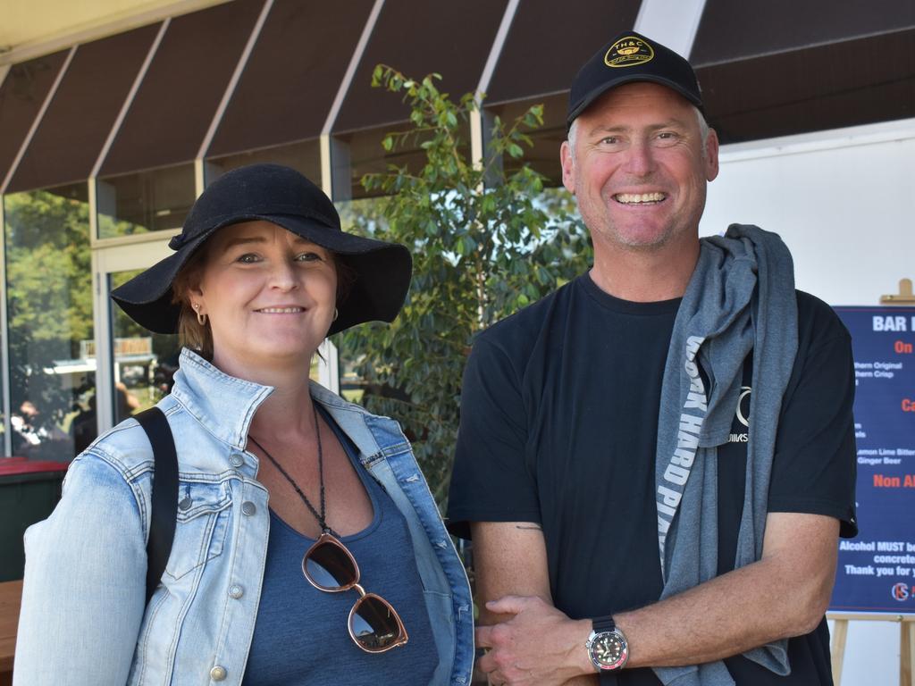 The Gold Coast's Sandi Wood and Jamie Powell at the Queensland Country Rugby Union Championships in Rockhampton, July 1, 2023.