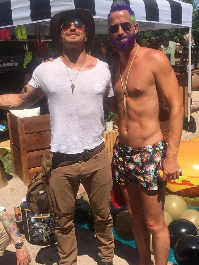 Coachella 2016 on social media... Kellan Lutz (left). Picture: Instagram